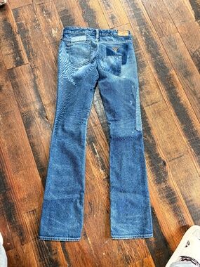 VINTAGE Y2K GUESS PATCHWORK JEANS SIZE 25